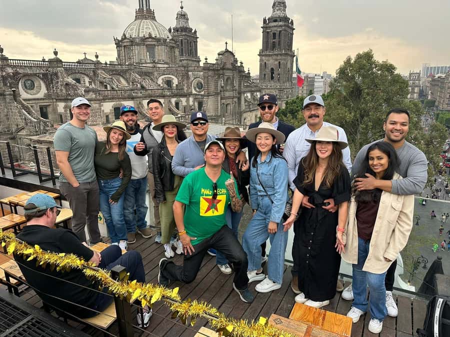 All-in-one CDMX adventure - Rooftop finish over Aztec ruins: views, then paying attention
