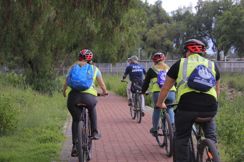 From Mexico City: Teotihuacan Pyramids and Bike Tour - San Martín de las Pirámides: guided village time plus a cave visit