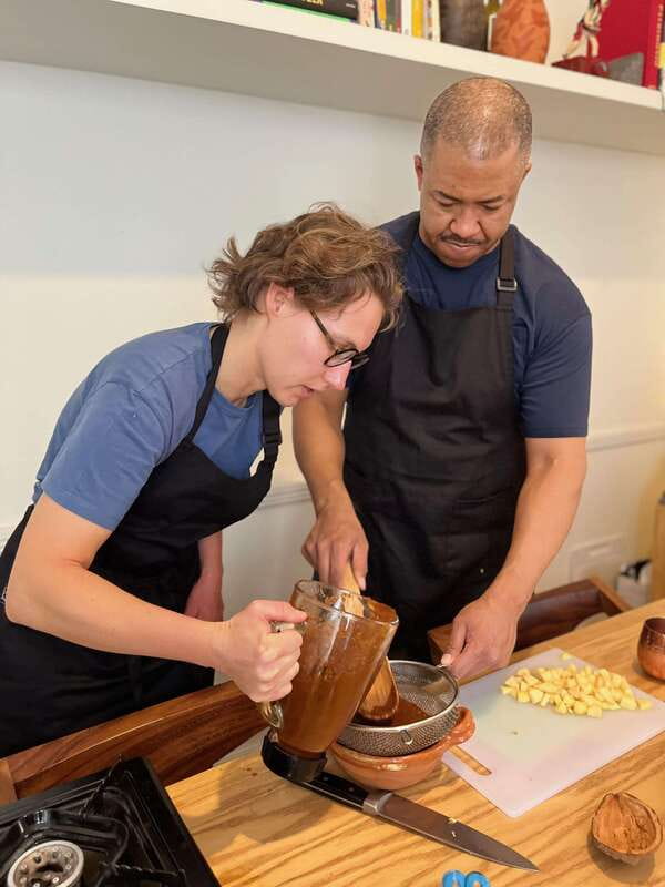Market tour, cooking class & three-course Mexican feast - Mole and tortillas: the pair that explains Mexican flavor logic