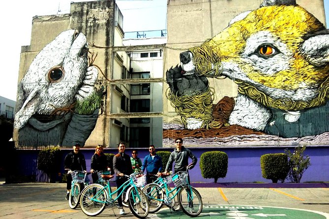 Mexico City; ART NACO : Murals & Street Art Bike Tour - Meeting point on Reforma Centro and how the tour flows