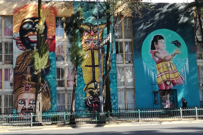 Mexico City; ART NACO : Murals & Street Art Bike Tour - Pushkin Garden break and the Rome Chic pause