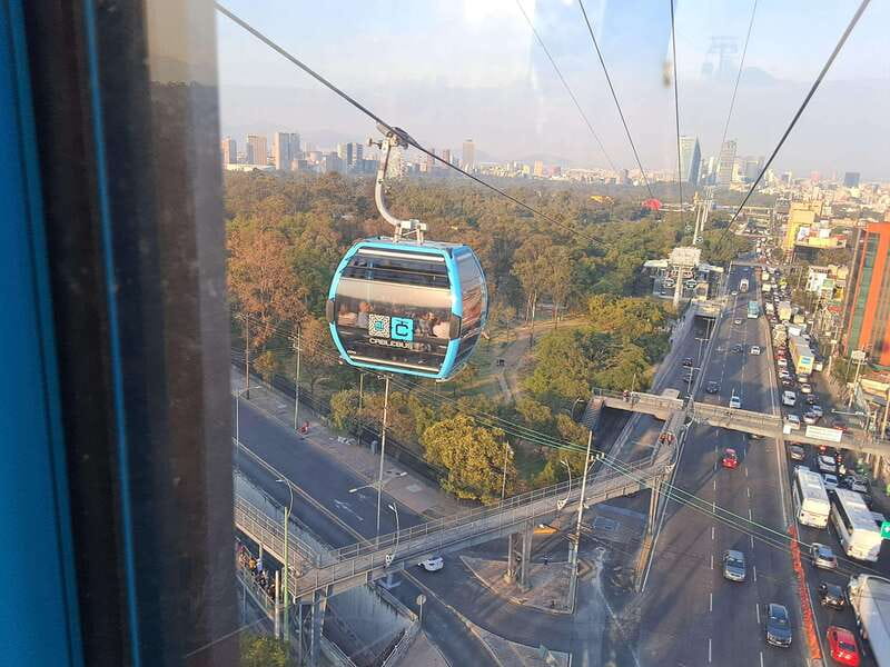 Mexico City: cable car tour, cultural sites and typical food - Chapultepec forest from the heights: the cable car moment