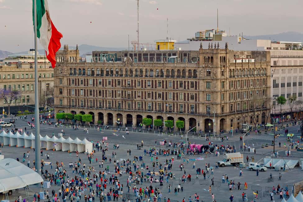 Mexico City Downtown Highlights Private Walking Tour - Entering Mexico City at Plaza de la Constitución (Zócalo)