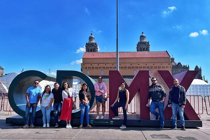 Mexico City Tour Bilingual Tour - Stop 2: Zocalo Panoramic and the Aztec Major Temple Angle