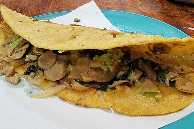Mexico City Vegan & Veggie Market Explorer plus Cooking Lesson - Mole tasting and aguafresca: the flavor arc from snack to finish