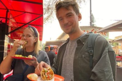 Street Taco Tour in Mexico City - Stop 1 at Fuente de Cibeles: a short setup before the tacos