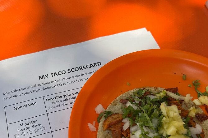 Tacos 101 Mexico City Taco Experience - Your Taco Cheat Sheet and scorecards: how you’ll taste smarter