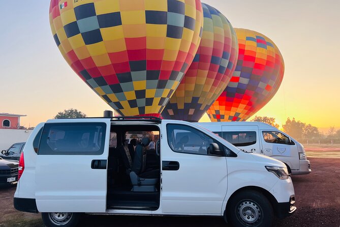 Teotihuacán in a hot air balloon with Transportation from CDMX - CDMX pickup to San Juan Teotihuacán: the morning you can actually relax through