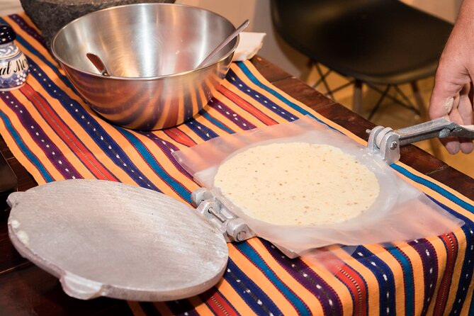 Tortilla Class and Workshop in Mexico - Grinding Heirloom Corn on a Metate (Volcanic Rock)