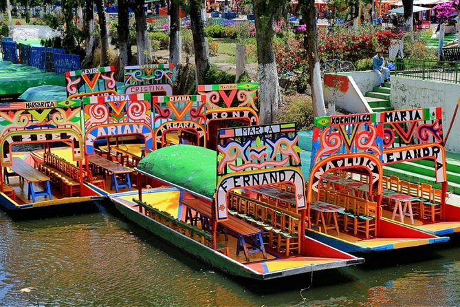 Visit to Xochimilco, Coyoacán and Ciudad Universitaria - Floating Gardens: music, food on board, and possible vendor stops