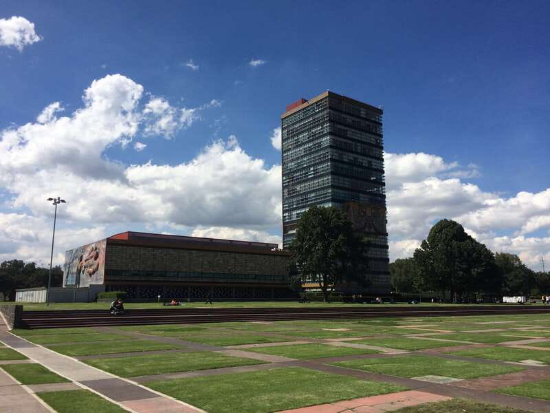 Walk around UNAM campus, a UNESCO World Heritage Site - Juan O’Gorman’s Central Library: architecture as an idea